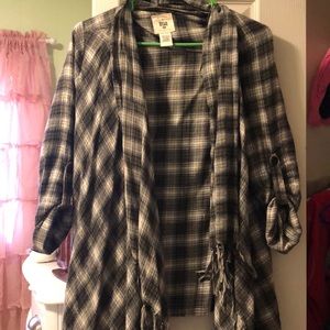 Billabong plaid cardigan
